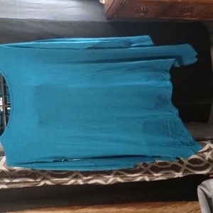 Beautiful casual blouse green blue size large beautiful For You especially for y